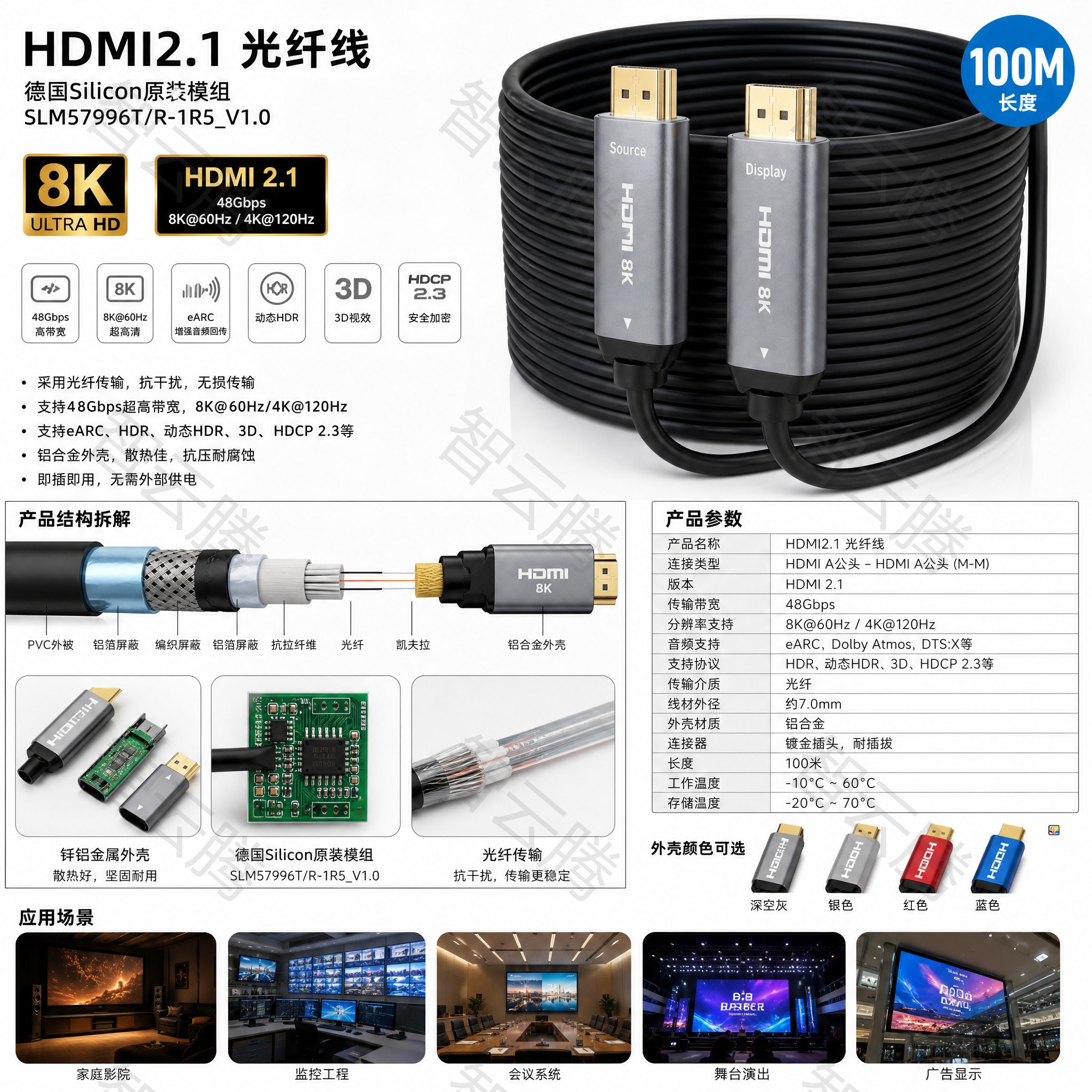 复杂工业环境下HDMI2.4光纤线信号串扰问题及选型指南